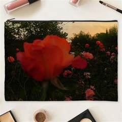 Rose Landscape Cosmetic Bag (xxxl) by okhismakingart