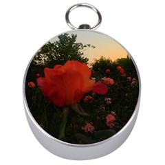 Rose Landscape Silver Compasses by okhismakingart