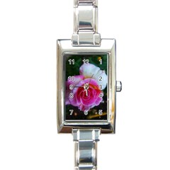 Spiral Rose Rectangle Italian Charm Watch by okhismakingart