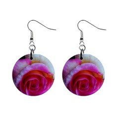 Spiral Rose Mini Button Earrings by okhismakingart