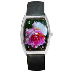 Spiral Rose Barrel Style Metal Watch by okhismakingart