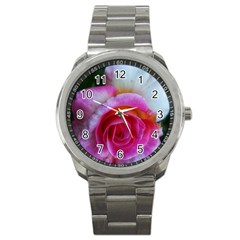 Spiral Rose Sport Metal Watch by okhismakingart