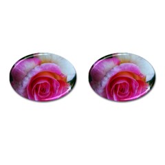 Spiral Rose Cufflinks (oval) by okhismakingart