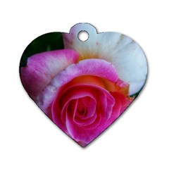 Spiral Rose Dog Tag Heart (one Side) by okhismakingart