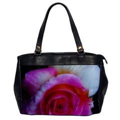 Spiral Rose Oversize Office Handbag by okhismakingart