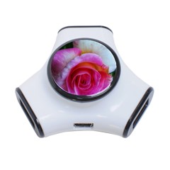 Spiral Rose 3-port Usb Hub by okhismakingart