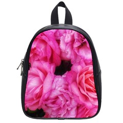 Pink Roses School Bag (small) by okhismakingart