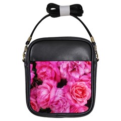 Pink Roses Girls Sling Bag by okhismakingart