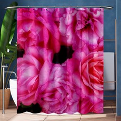 Pink Roses Shower Curtain 60  X 72  (medium)  by okhismakingart