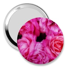 Pink Roses 3  Handbag Mirrors by okhismakingart