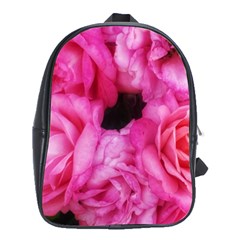 Pink Roses School Bag (xl) by okhismakingart