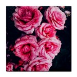 Pink Roses II Tile Coasters Front