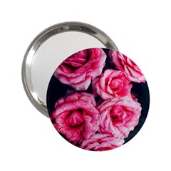 Pink Roses Ii 2 25  Handbag Mirrors