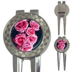 Pink Roses Ii 3-in-1 Golf Divots by okhismakingart