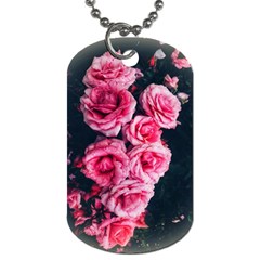 Pink Roses Ii Dog Tag (two Sides) by okhismakingart