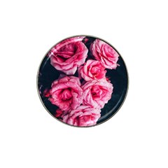 Pink Roses Ii Hat Clip Ball Marker (4 Pack) by okhismakingart