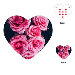 Pink Roses Ii Playing Cards (heart) by okhismakingart