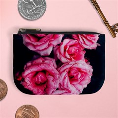 Pink Roses Ii Mini Coin Purse by okhismakingart