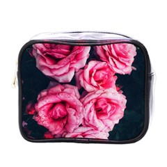 Pink Roses Ii Mini Toiletries Bag (one Side)