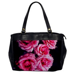 Pink Roses Ii Oversize Office Handbag by okhismakingart