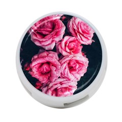 Pink Roses Ii 4-port Usb Hub (two Sides) by okhismakingart