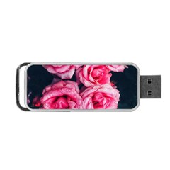 Pink Roses Ii Portable Usb Flash (one Side) by okhismakingart