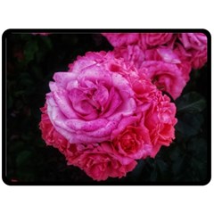 Bunches Of Roses (close Up) Fleece Blanket (large)  by okhismakingart