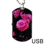 Bunches of Roses (Close Up) Dog Tag USB Flash (Two Sides) Front