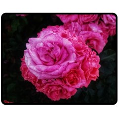 Bunches Of Roses (close Up) Double Sided Fleece Blanket (medium)  by okhismakingart