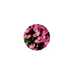 Pink Flower Bushes 1  Mini Magnets by okhismakingart