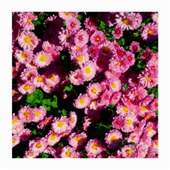 Pink Flower Bushes Medium Glasses Cloth by okhismakingart