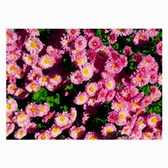 Pink Flower Bushes Large Glasses Cloth by okhismakingart