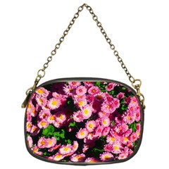 Pink Flower Bushes Chain Purse (one Side) by okhismakingart