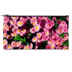 Pink Flower Bushes Pencil Cases by okhismakingart