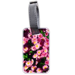 Pink Flower Bushes Luggage Tags (two Sides) by okhismakingart