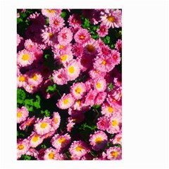 Pink Flower Bushes Small Garden Flag (two Sides) by okhismakingart