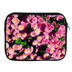 Pink Flower Bushes Apple Ipad 2/3/4 Zipper Cases by okhismakingart