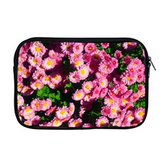 Pink Flower Bushes Apple Macbook Pro 17  Zipper Case by okhismakingart