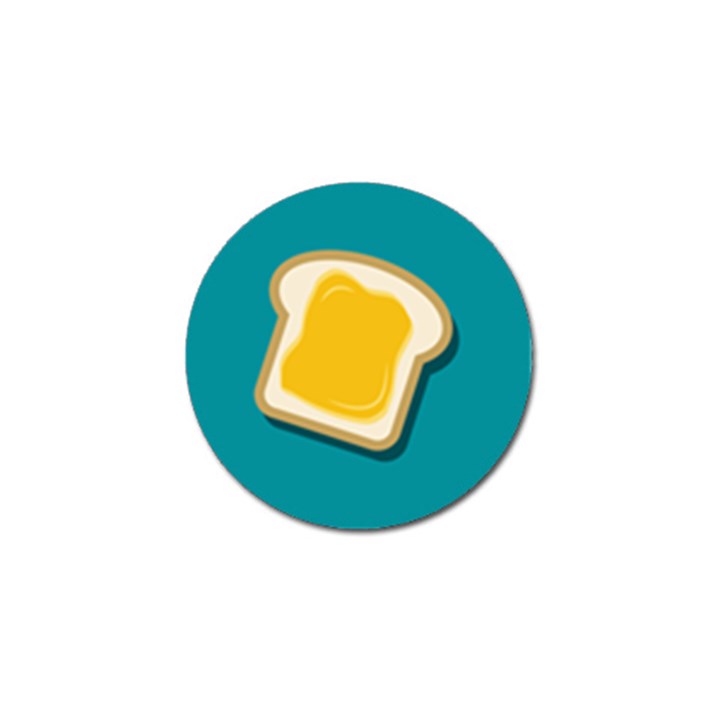 Toast With Cheese Pattern Turquoise Green Background Retro funny food Golf Ball Marker