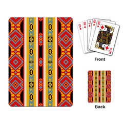 Rhombus And Stripes           Playing Cards Single Design by LalyLauraFLM