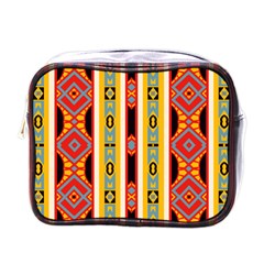 Rhombus And Stripes           Mini Toiletries Bag (one Side)