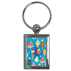 Cute Food Characters Clipart             Key Chain (rectangle)