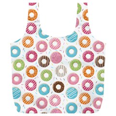 Donut Pattern With Funny Candies Full Print Recycle Bag (xl) by genx