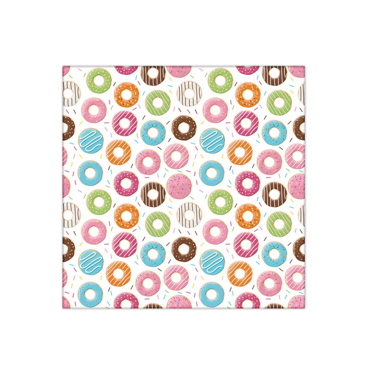 Donut pattern with funny candies Satin Bandana Scarf