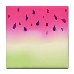 Watermelon Pastel Gradient Pink Watermelon Pastel Gradient Tile Coasters by genx