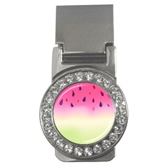 Watermelon Pastel Gradient Pink Watermelon Pastel Gradient Money Clips (cz)  by genx