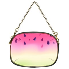 Watermelon Pastel Gradient Pink Watermelon Pastel Gradient Chain Purse (one Side) by genx