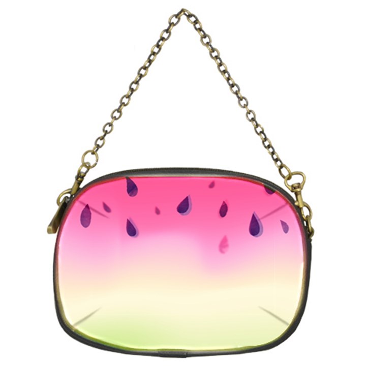 Watermelon Pastel Gradient Pink Watermelon Pastel Gradient Chain Purse (Two Sides)