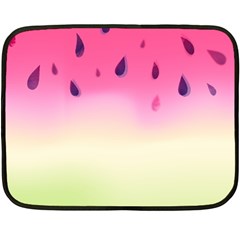 Watermelon Pastel Gradient Pink Watermelon Pastel Gradient Double Sided Fleece Blanket (mini)  by genx