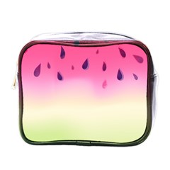 Watermelon Pastel Gradient Pink Watermelon Pastel Gradient Mini Toiletries Bag (one Side)